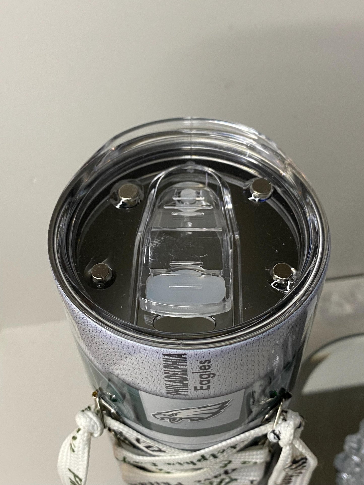 Eagles Football Bluetooth Speaker Tumbler with Magnetic 3D Helmet Topper