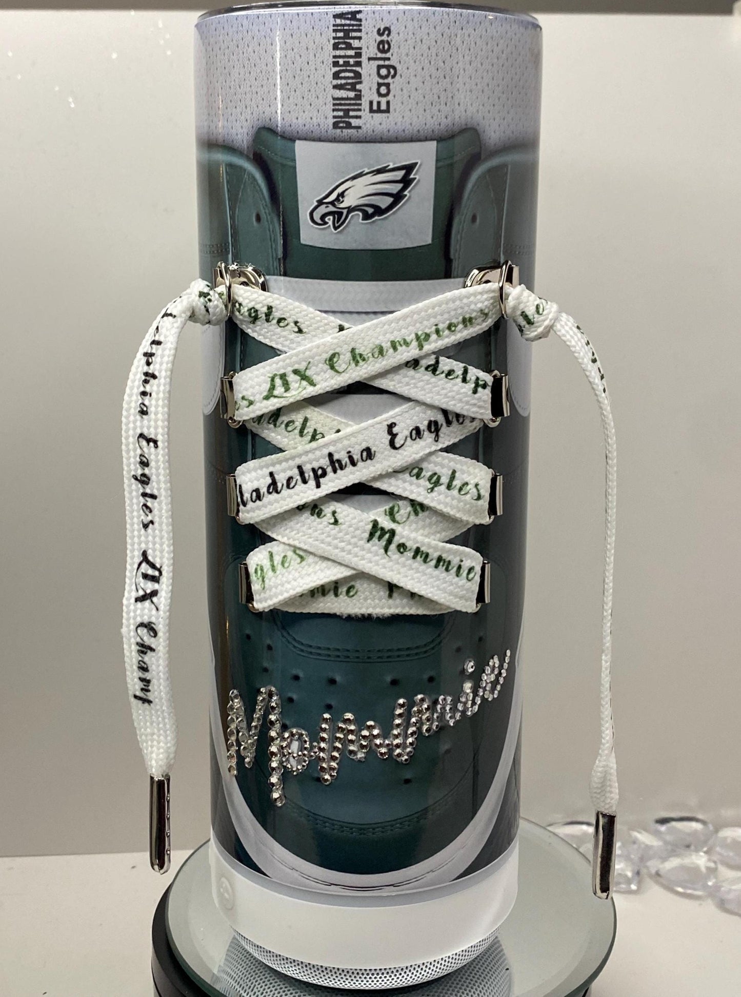 Eagles Football Bluetooth Speaker Tumbler with Magnetic 3D Helmet Topper