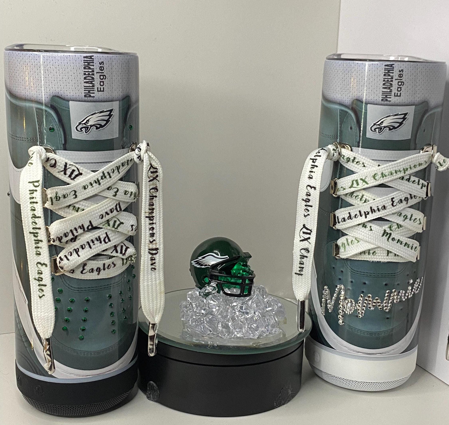 Eagles Football Bluetooth Speaker Tumbler with Magnetic 3D Helmet Topper