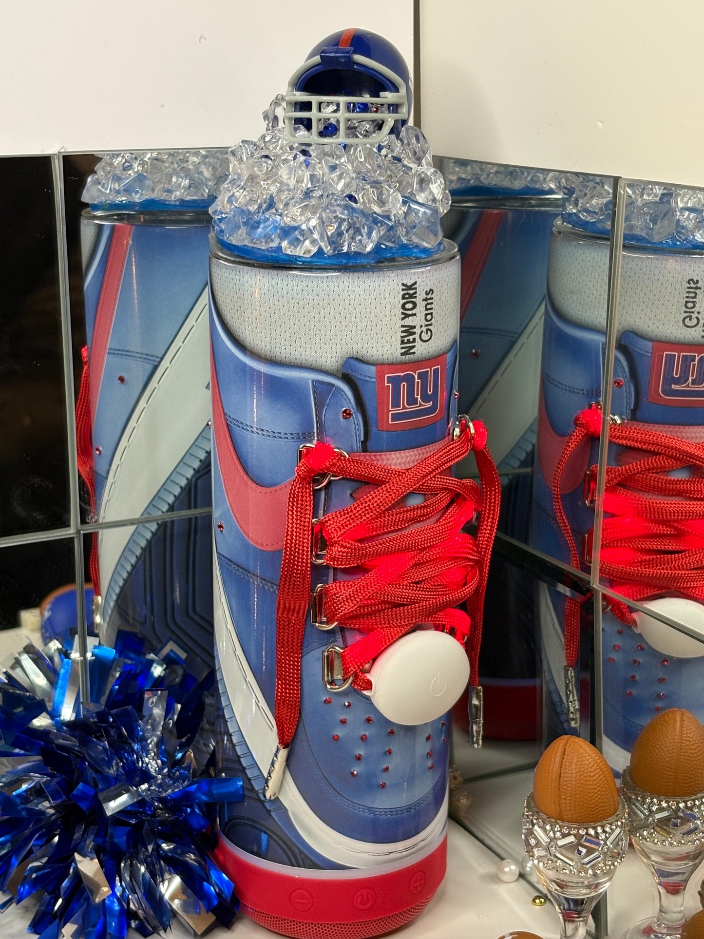Giants Bluetooth Speaker Tumbler – Magnetic Topper, & LED Lights