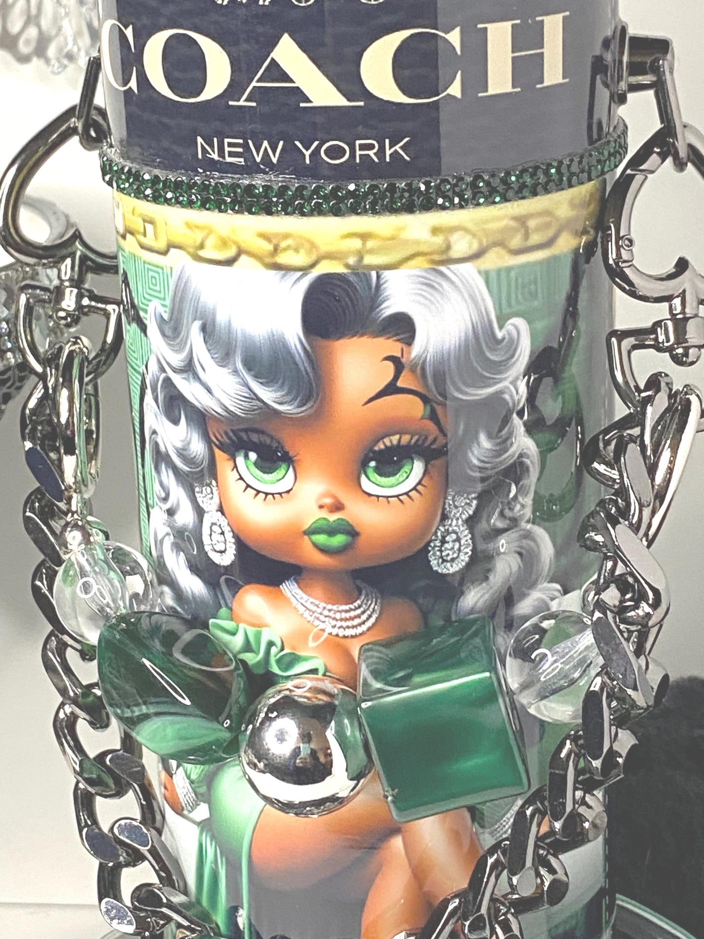 Elegant Designer Coach Tumbler "Midnight Glam Betty Boop Edition"