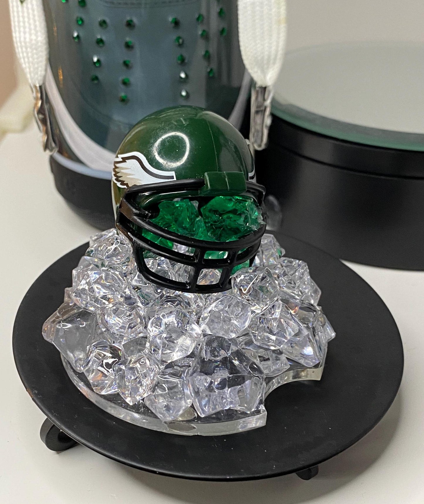 Eagles Football Bluetooth Speaker Tumbler with Magnetic 3D Helmet Topper
