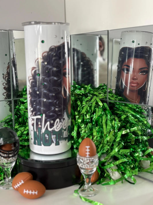 Philadelphia Eagles Not Like Us Tumbler Football Fan Cup Superbowl Champs Rhinestone Sports Cup Game Day Tumbler